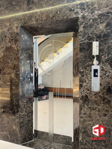 Thang máy gia đình inox